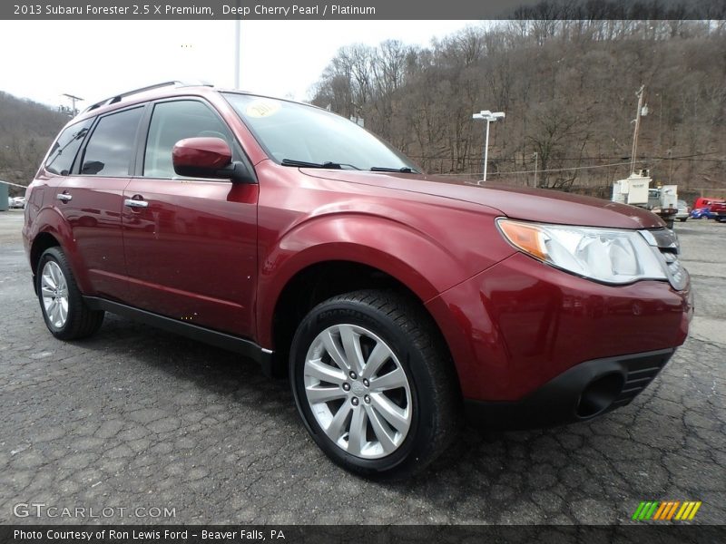 Deep Cherry Pearl / Platinum 2013 Subaru Forester 2.5 X Premium