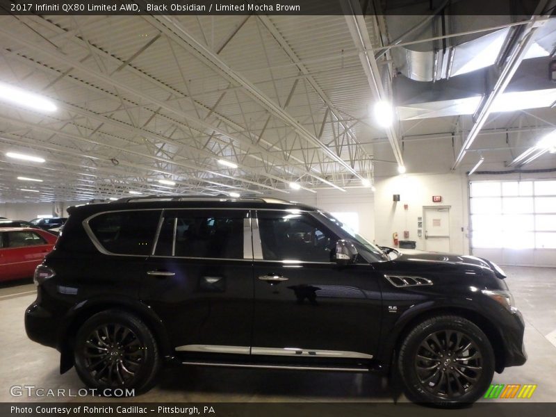 Black Obsidian / Limited Mocha Brown 2017 Infiniti QX80 Limited AWD