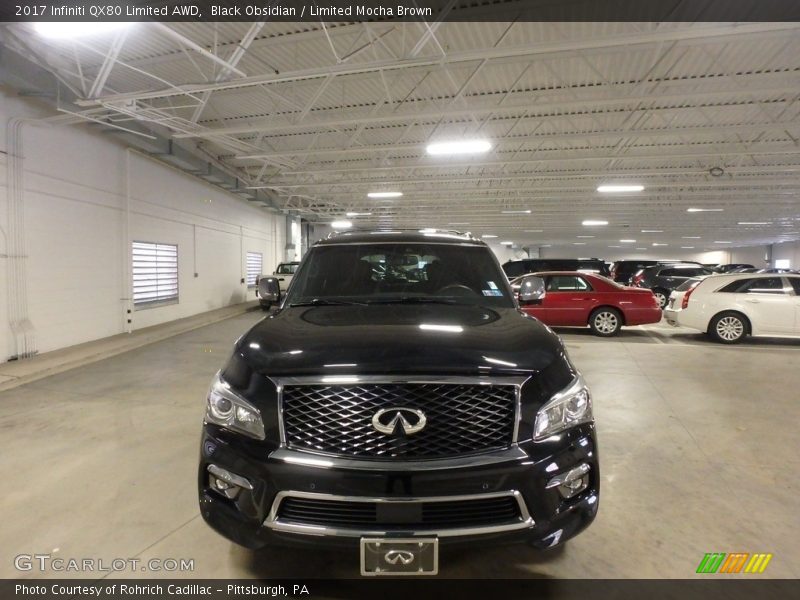 Black Obsidian / Limited Mocha Brown 2017 Infiniti QX80 Limited AWD