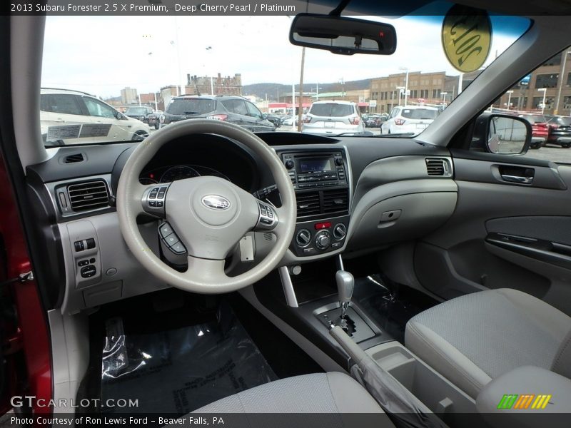 Deep Cherry Pearl / Platinum 2013 Subaru Forester 2.5 X Premium