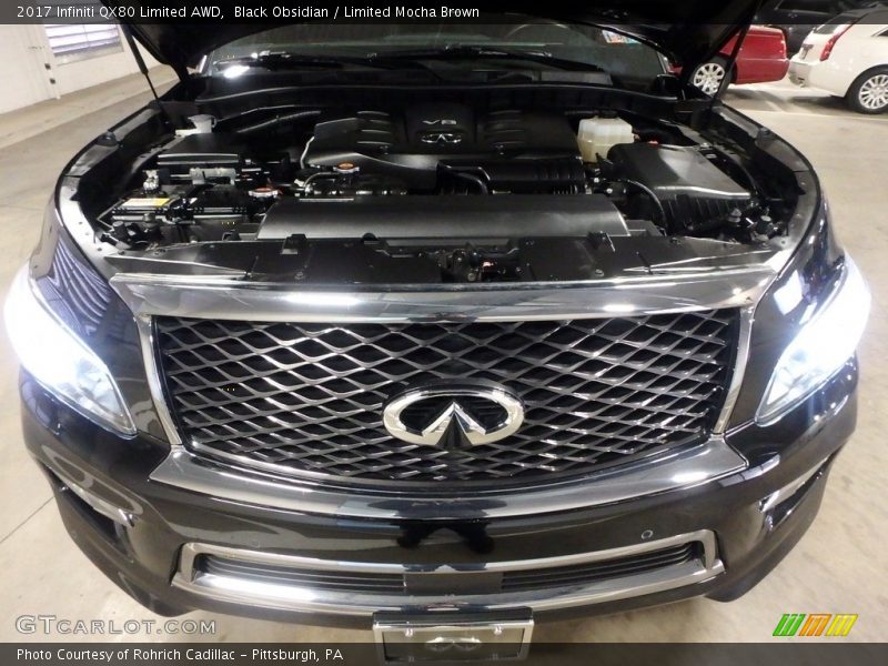 Black Obsidian / Limited Mocha Brown 2017 Infiniti QX80 Limited AWD