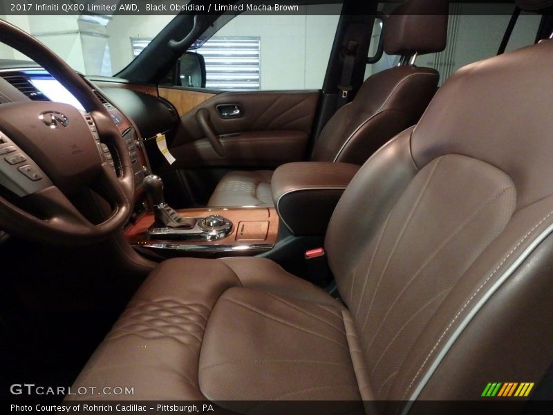 Black Obsidian / Limited Mocha Brown 2017 Infiniti QX80 Limited AWD