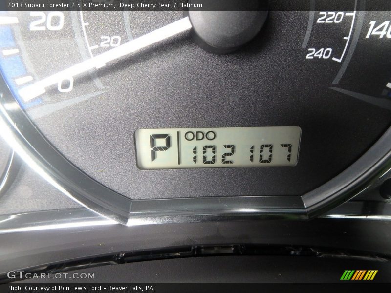 Deep Cherry Pearl / Platinum 2013 Subaru Forester 2.5 X Premium