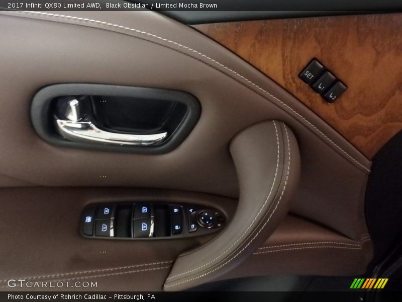 Black Obsidian / Limited Mocha Brown 2017 Infiniti QX80 Limited AWD
