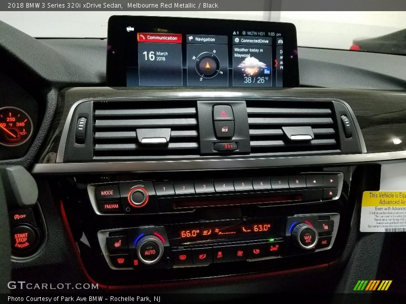 Melbourne Red Metallic / Black 2018 BMW 3 Series 320i xDrive Sedan