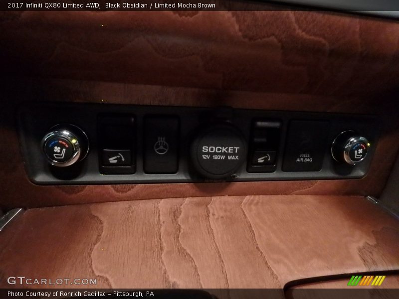 Black Obsidian / Limited Mocha Brown 2017 Infiniti QX80 Limited AWD