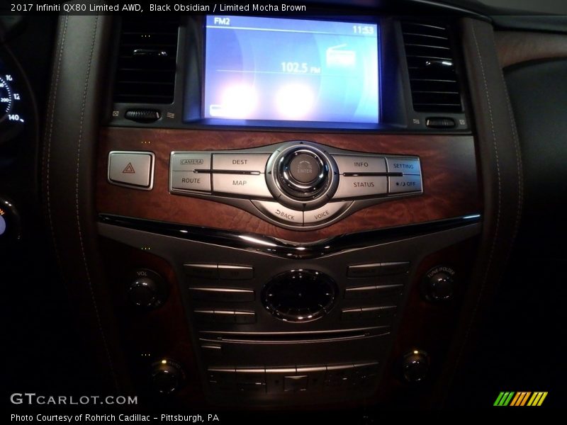 Black Obsidian / Limited Mocha Brown 2017 Infiniti QX80 Limited AWD