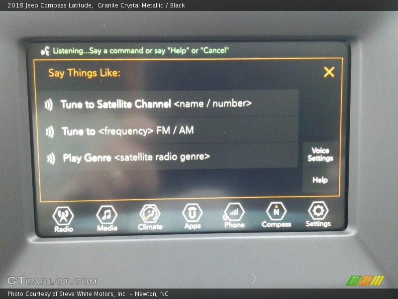 Granite Crystal Metallic / Black 2018 Jeep Compass Latitude