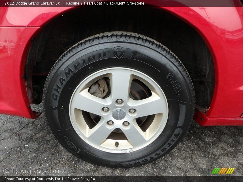 Redline 2 Pearl Coat / Black/Light Graystone 2012 Dodge Grand Caravan SXT