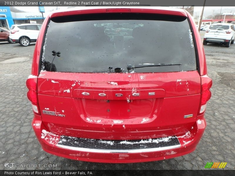 Redline 2 Pearl Coat / Black/Light Graystone 2012 Dodge Grand Caravan SXT