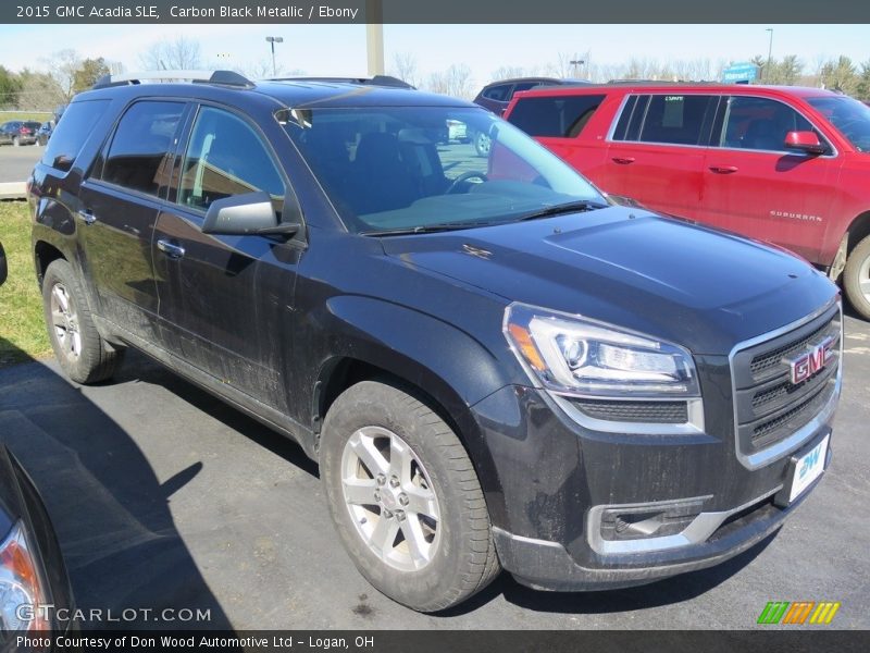Carbon Black Metallic / Ebony 2015 GMC Acadia SLE