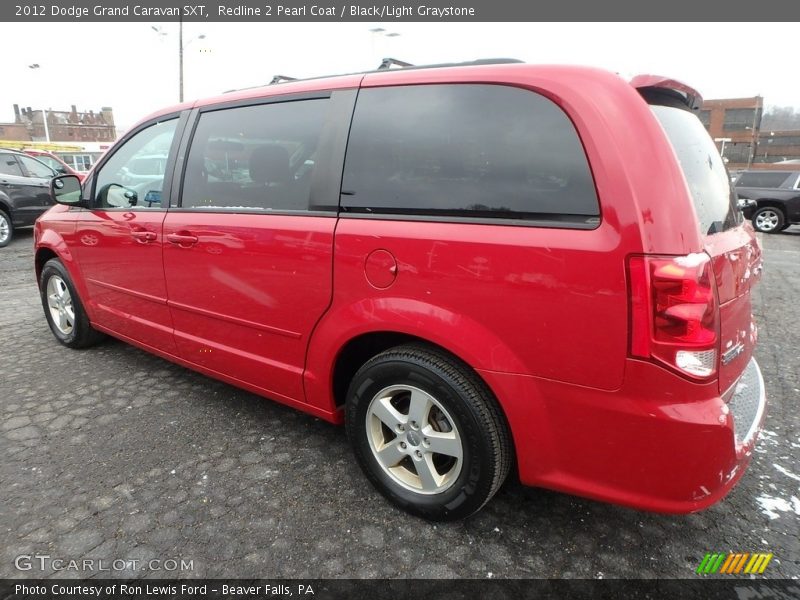 Redline 2 Pearl Coat / Black/Light Graystone 2012 Dodge Grand Caravan SXT