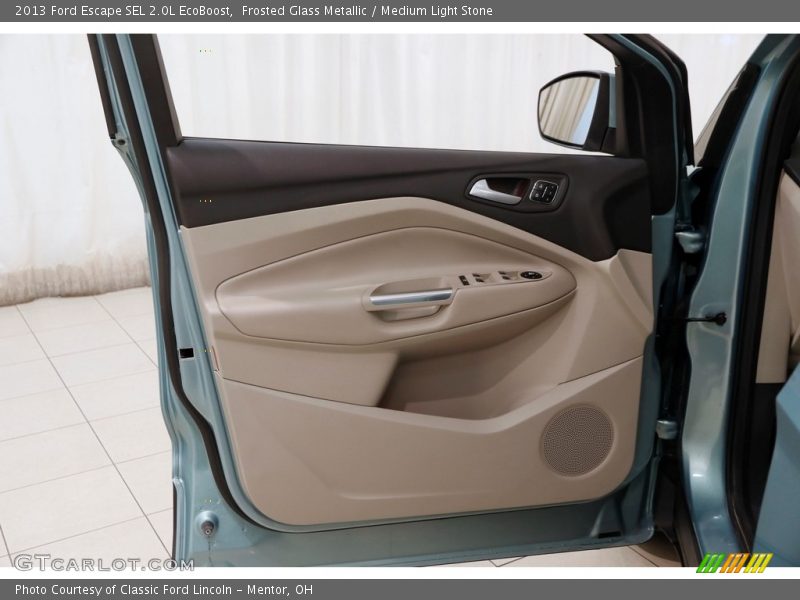 Frosted Glass Metallic / Medium Light Stone 2013 Ford Escape SEL 2.0L EcoBoost