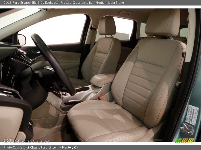 Frosted Glass Metallic / Medium Light Stone 2013 Ford Escape SEL 2.0L EcoBoost