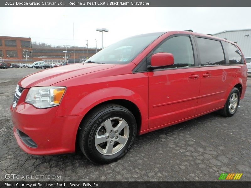 Redline 2 Pearl Coat / Black/Light Graystone 2012 Dodge Grand Caravan SXT