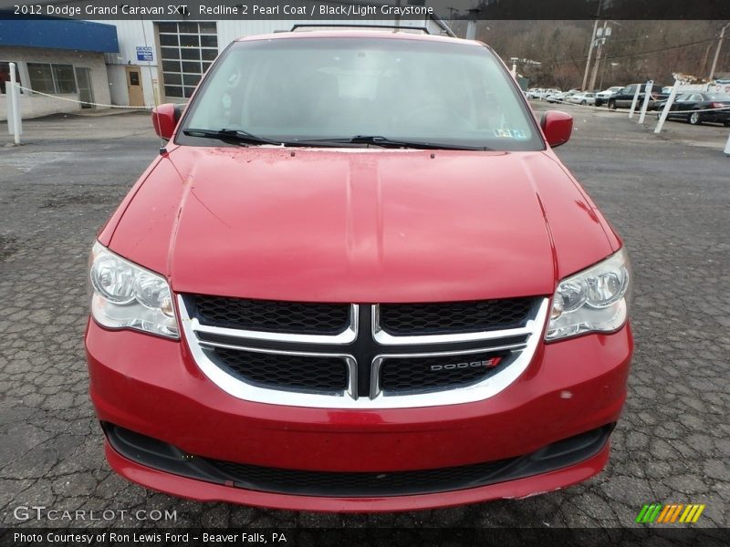 Redline 2 Pearl Coat / Black/Light Graystone 2012 Dodge Grand Caravan SXT