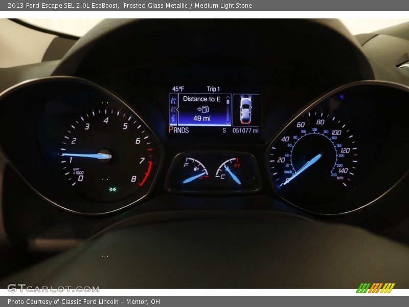 Frosted Glass Metallic / Medium Light Stone 2013 Ford Escape SEL 2.0L EcoBoost