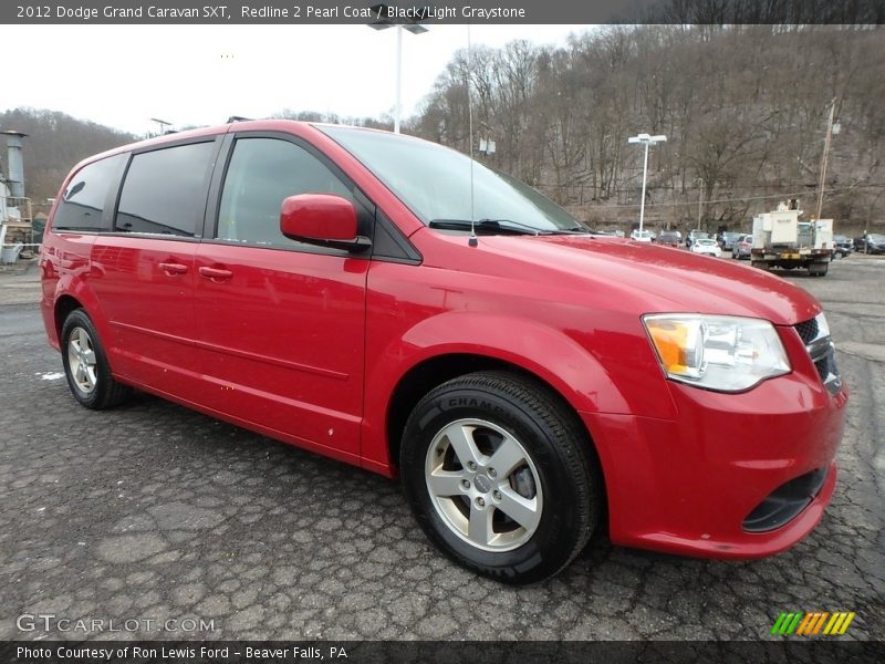 Redline 2 Pearl Coat / Black/Light Graystone 2012 Dodge Grand Caravan SXT