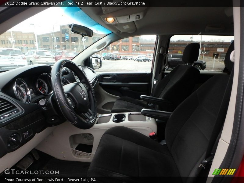 Redline 2 Pearl Coat / Black/Light Graystone 2012 Dodge Grand Caravan SXT
