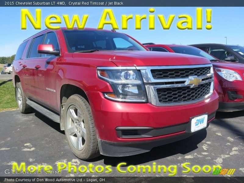 Crystal Red Tintcoat / Jet Black 2015 Chevrolet Suburban LT 4WD