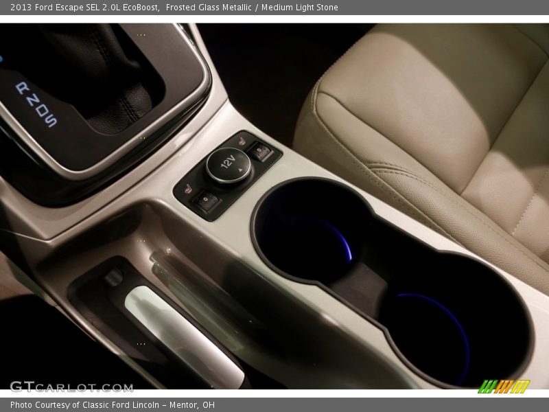 Frosted Glass Metallic / Medium Light Stone 2013 Ford Escape SEL 2.0L EcoBoost