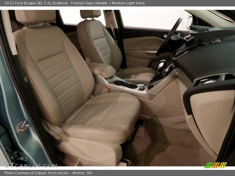 Frosted Glass Metallic / Medium Light Stone 2013 Ford Escape SEL 2.0L EcoBoost