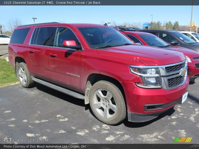 Crystal Red Tintcoat / Jet Black 2015 Chevrolet Suburban LT 4WD