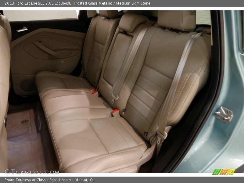 Frosted Glass Metallic / Medium Light Stone 2013 Ford Escape SEL 2.0L EcoBoost