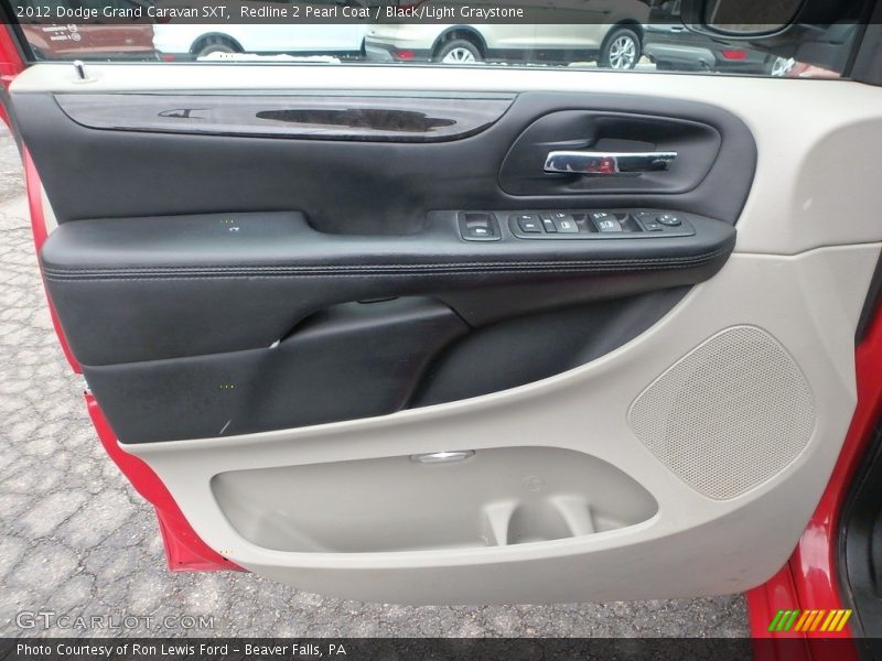 Redline 2 Pearl Coat / Black/Light Graystone 2012 Dodge Grand Caravan SXT