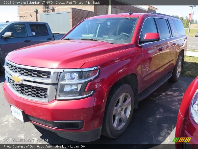 Crystal Red Tintcoat / Jet Black 2015 Chevrolet Suburban LT 4WD