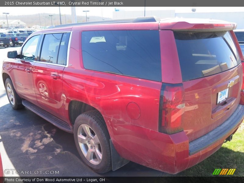 Crystal Red Tintcoat / Jet Black 2015 Chevrolet Suburban LT 4WD