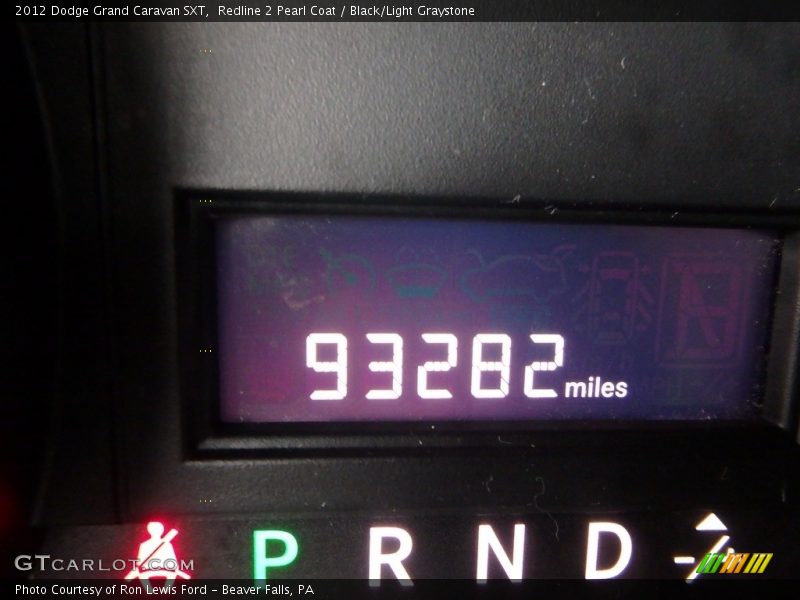 Redline 2 Pearl Coat / Black/Light Graystone 2012 Dodge Grand Caravan SXT