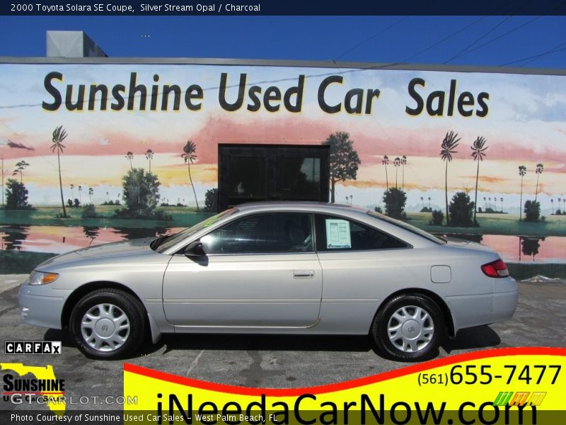 Silver Stream Opal / Charcoal 2000 Toyota Solara SE Coupe