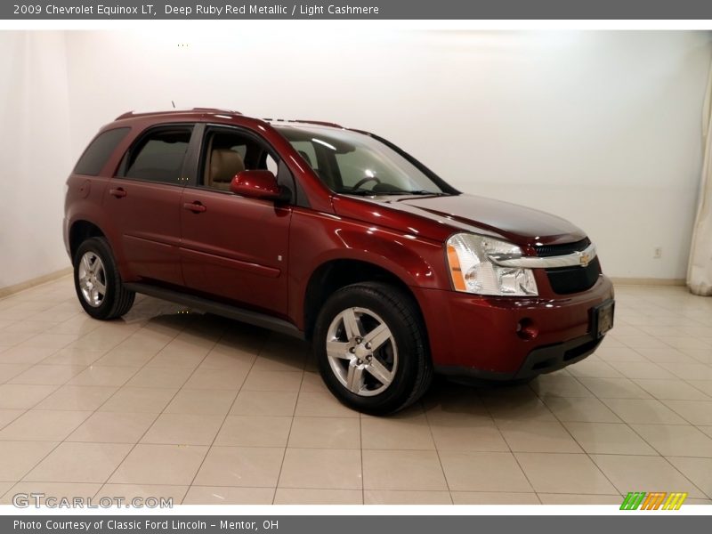 Deep Ruby Red Metallic / Light Cashmere 2009 Chevrolet Equinox LT
