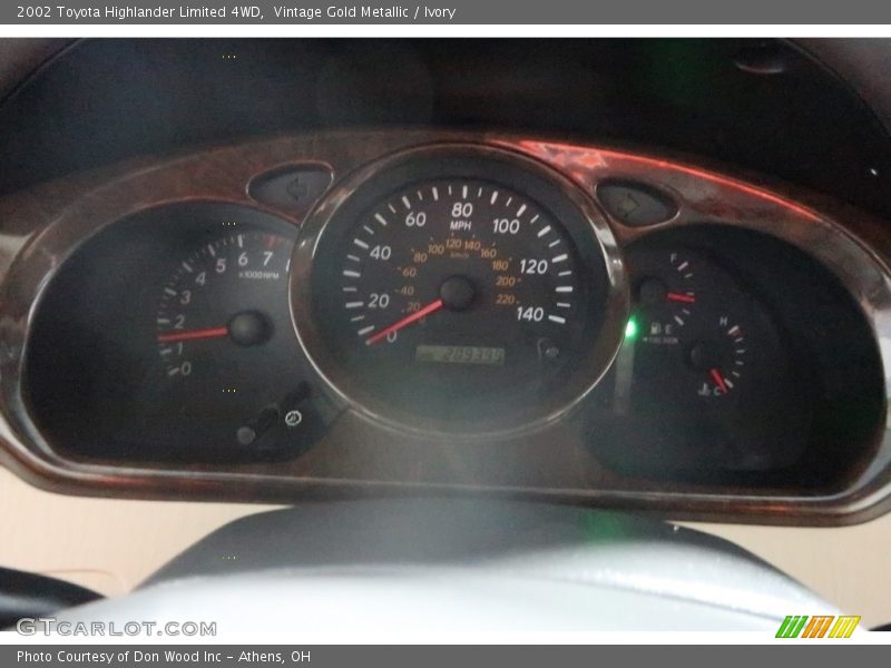 Vintage Gold Metallic / Ivory 2002 Toyota Highlander Limited 4WD