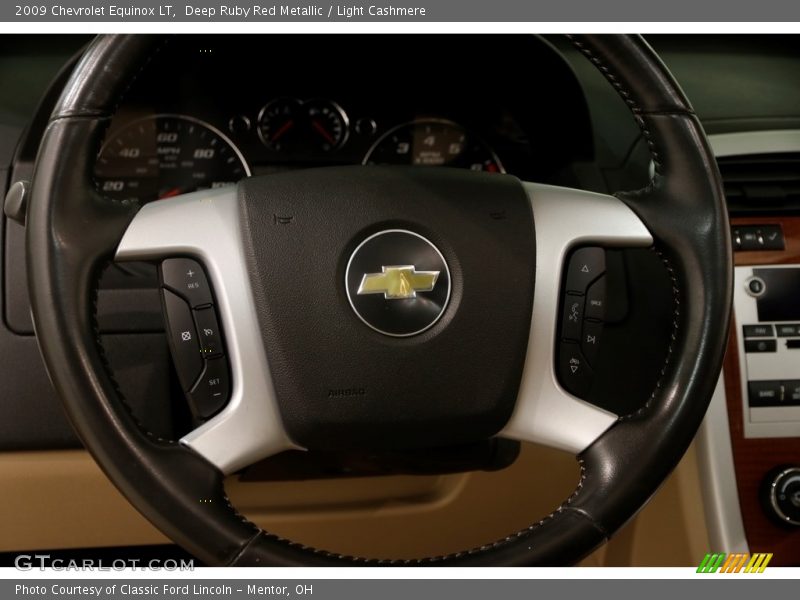 Deep Ruby Red Metallic / Light Cashmere 2009 Chevrolet Equinox LT
