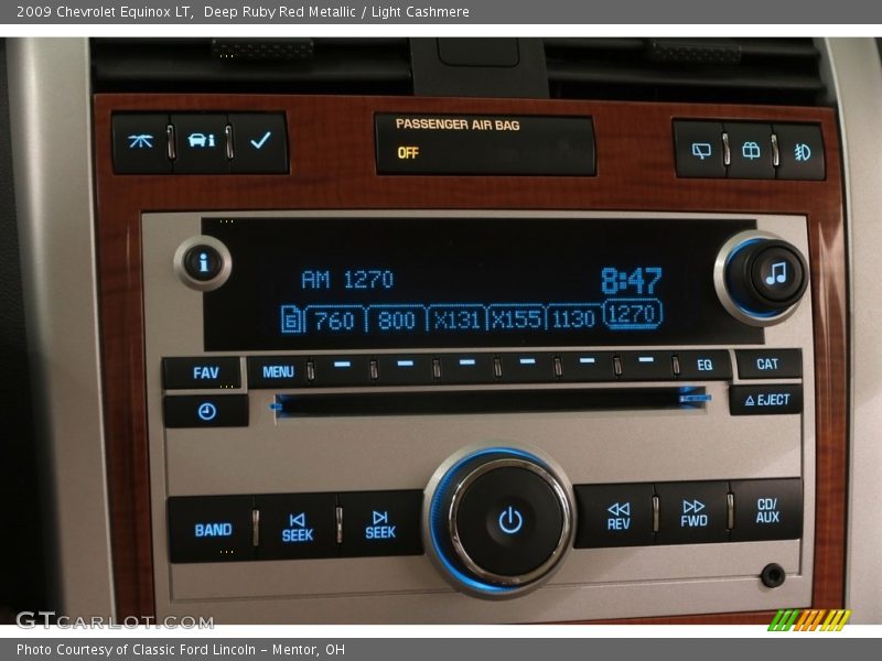 Deep Ruby Red Metallic / Light Cashmere 2009 Chevrolet Equinox LT