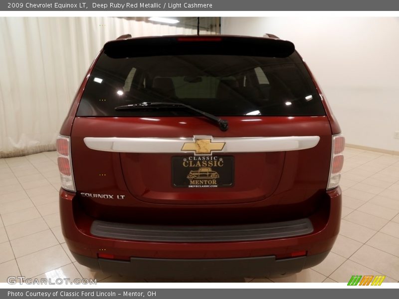 Deep Ruby Red Metallic / Light Cashmere 2009 Chevrolet Equinox LT