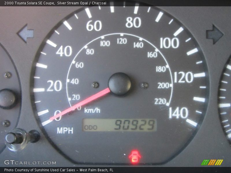 Silver Stream Opal / Charcoal 2000 Toyota Solara SE Coupe