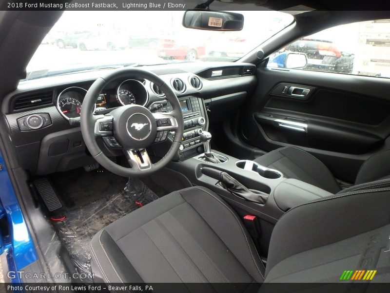  2018 Mustang EcoBoost Fastback Ebony Interior
