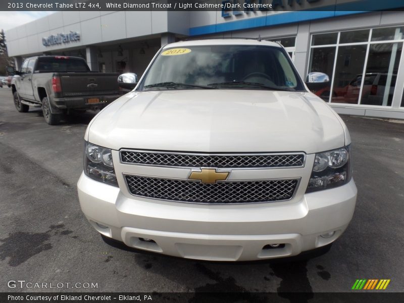 White Diamond Tricoat / Light Cashmere/Dark Cashmere 2013 Chevrolet Tahoe LTZ 4x4