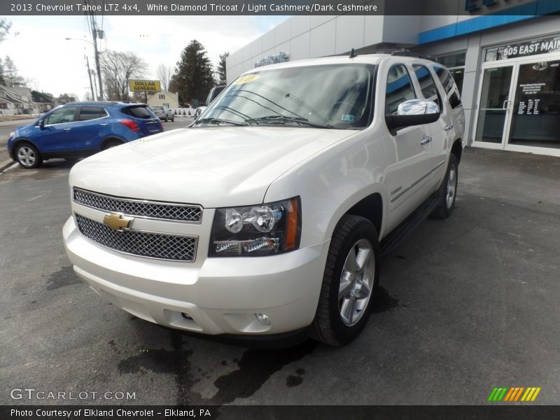 White Diamond Tricoat / Light Cashmere/Dark Cashmere 2013 Chevrolet Tahoe LTZ 4x4