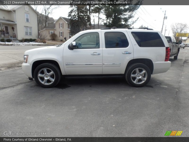 White Diamond Tricoat / Light Cashmere/Dark Cashmere 2013 Chevrolet Tahoe LTZ 4x4