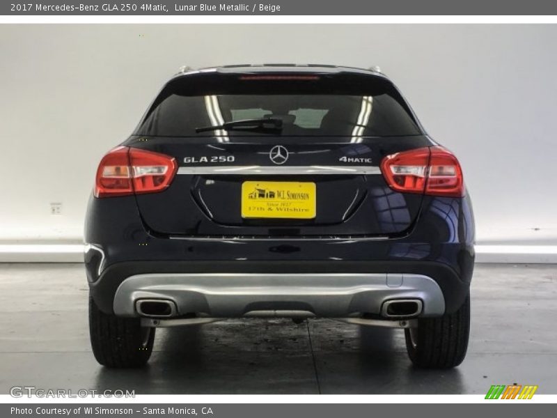 Lunar Blue Metallic / Beige 2017 Mercedes-Benz GLA 250 4Matic