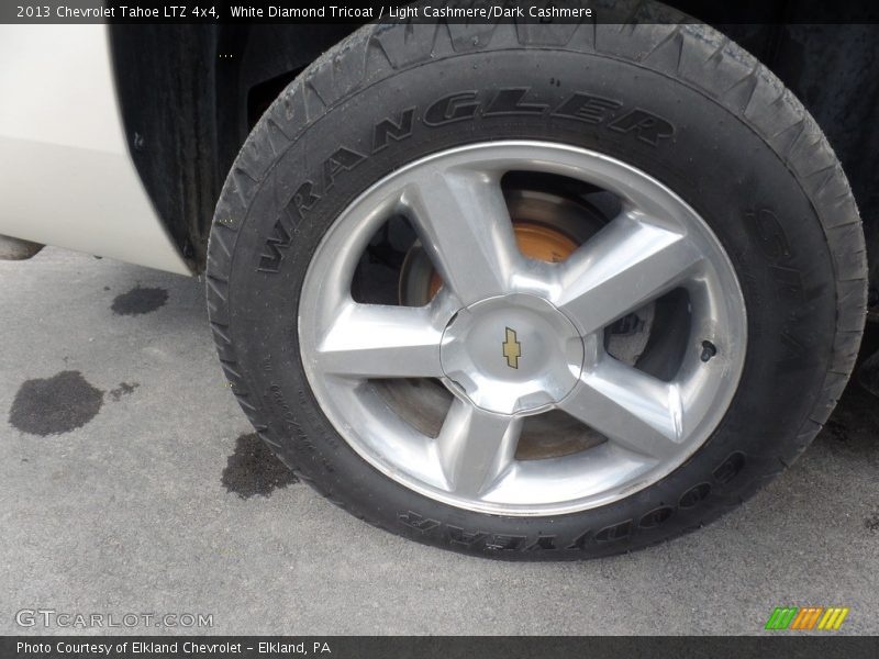 White Diamond Tricoat / Light Cashmere/Dark Cashmere 2013 Chevrolet Tahoe LTZ 4x4
