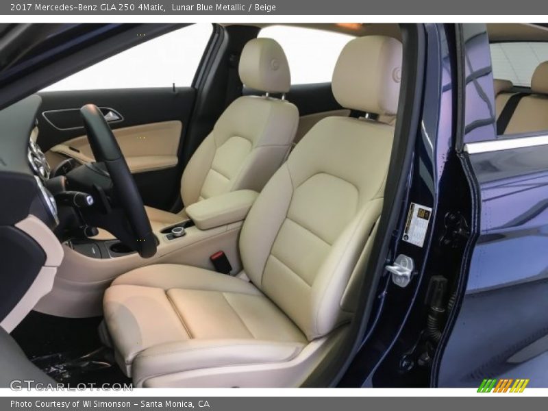 Lunar Blue Metallic / Beige 2017 Mercedes-Benz GLA 250 4Matic