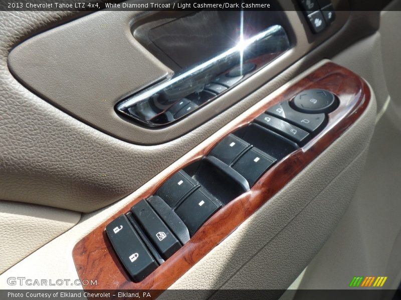 White Diamond Tricoat / Light Cashmere/Dark Cashmere 2013 Chevrolet Tahoe LTZ 4x4