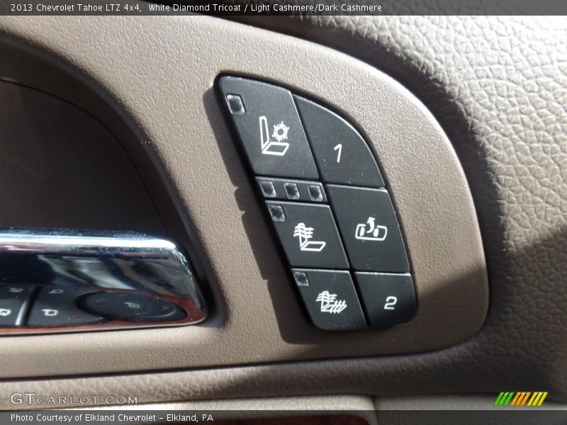 White Diamond Tricoat / Light Cashmere/Dark Cashmere 2013 Chevrolet Tahoe LTZ 4x4