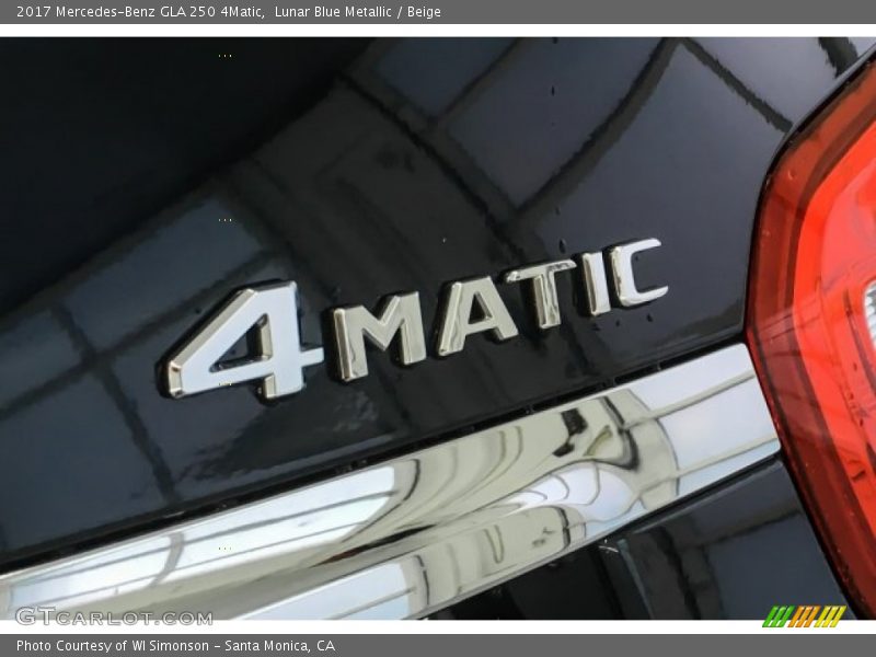 Lunar Blue Metallic / Beige 2017 Mercedes-Benz GLA 250 4Matic