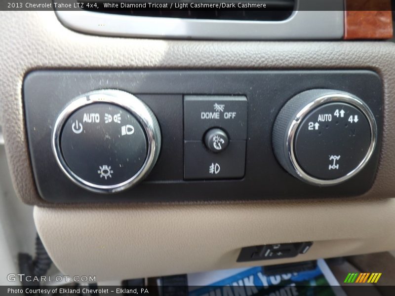 White Diamond Tricoat / Light Cashmere/Dark Cashmere 2013 Chevrolet Tahoe LTZ 4x4